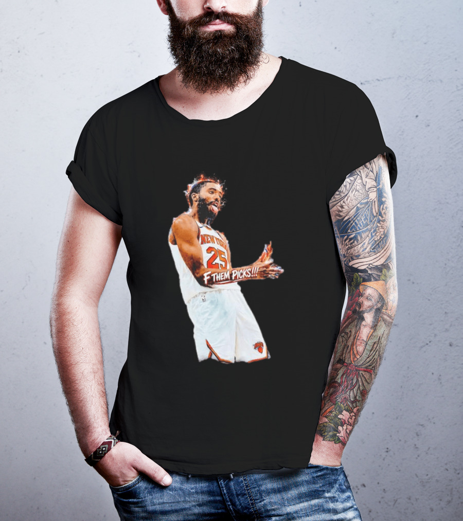 Mikal Bridges New York Knicks 25 F Them Picks T-Shirt