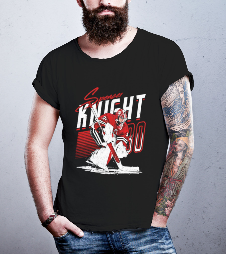 Florida Panthers Spencer Knight Number 30 NHL Stripes T-Shirt