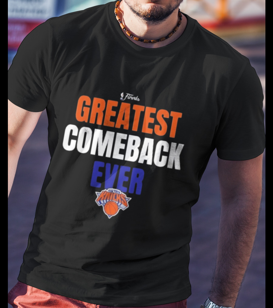 CHAMPIONS New York Knicks Evil Clown Basketball Trophy Champagne T-Shirt