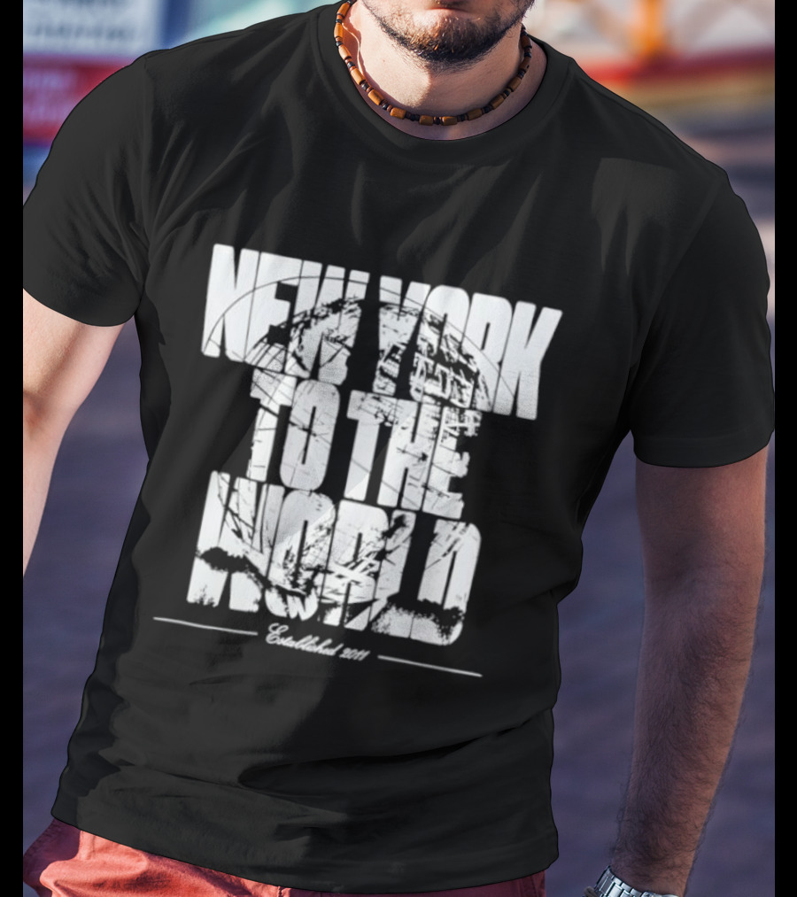 New York To The World Established 2011 Retro Style Vintage Look T-Shirt
