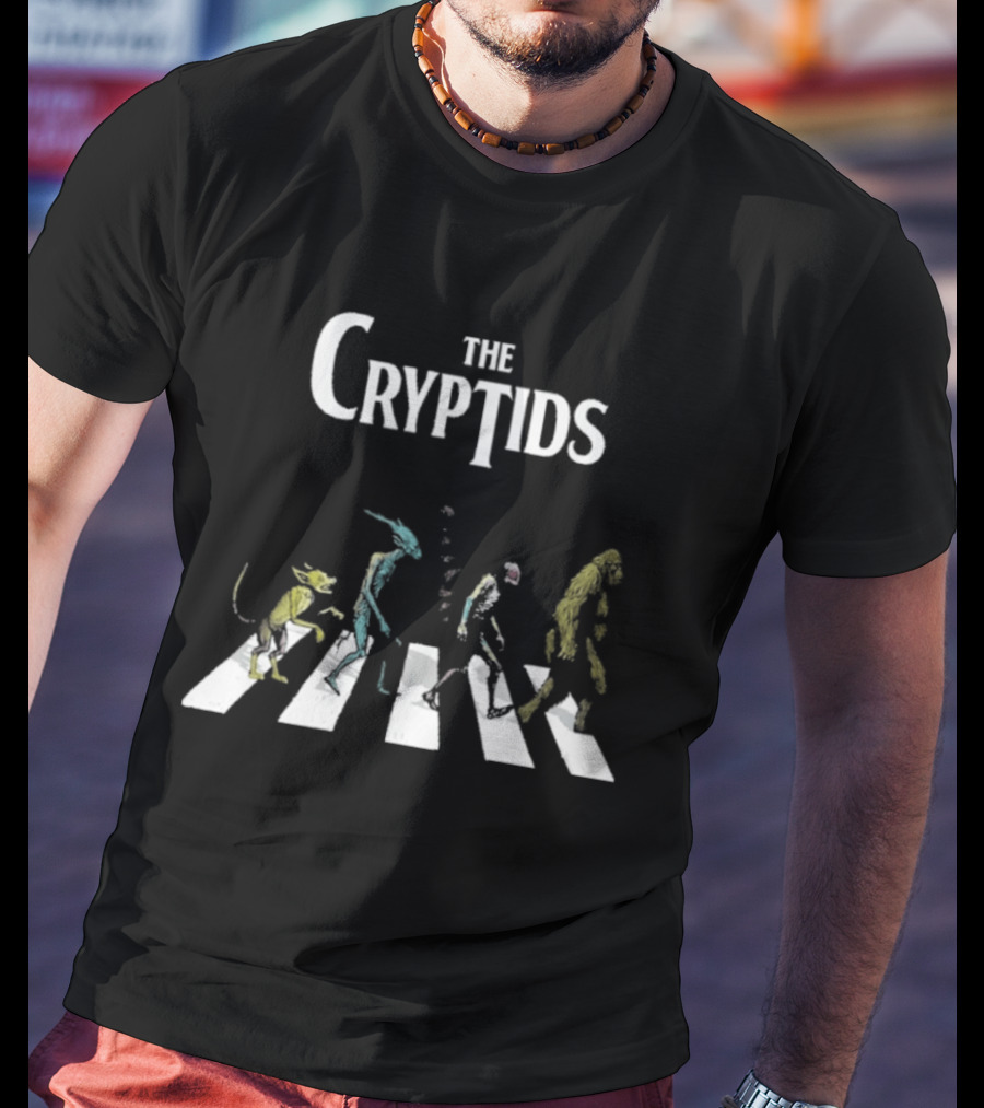 The Cryptids Abbey Road 2026 Paranormal Creature Band Crossing T-Shirt