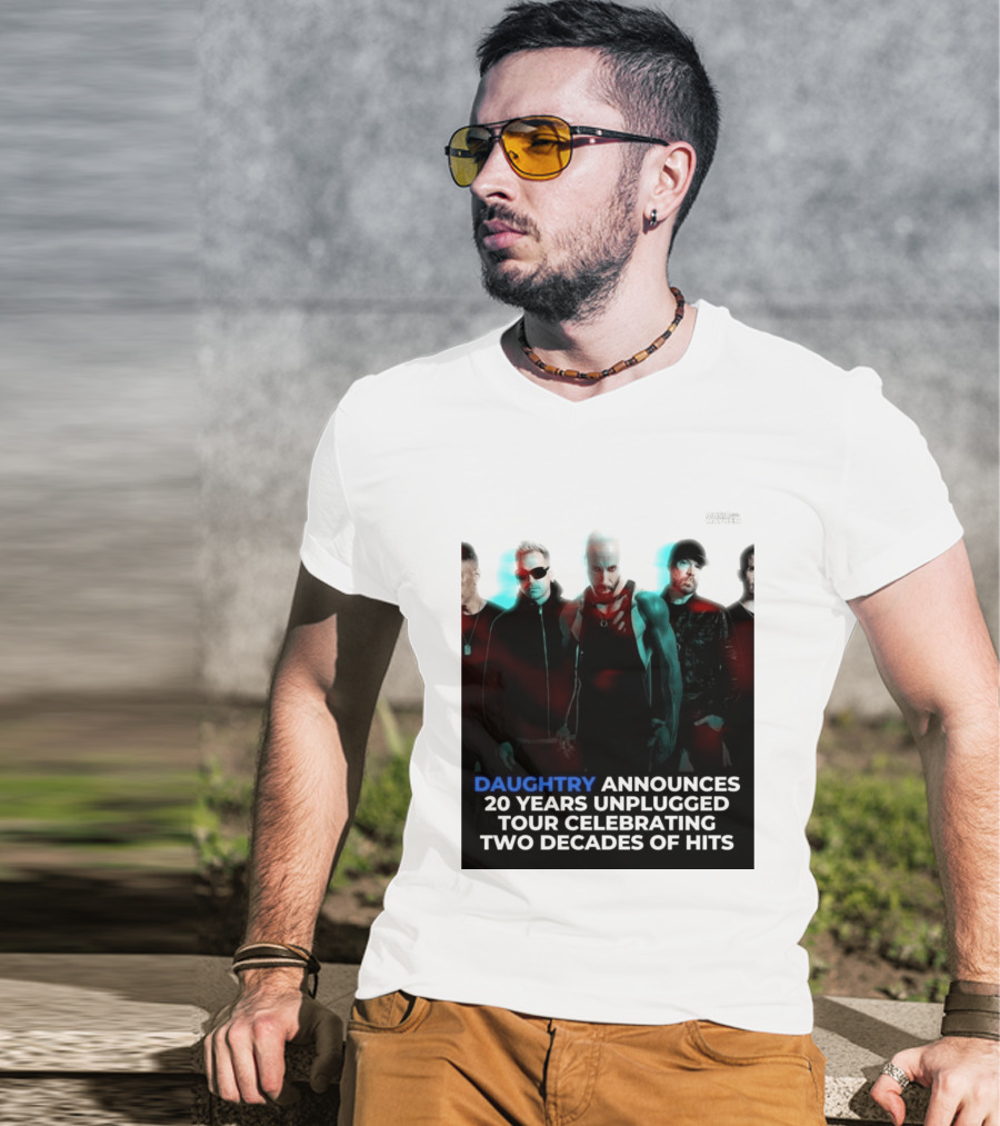 Daughtry Announces 20 Years Unplugged Tour Celebrating Two Decades Of Hits Music Mayhem T-Shirt