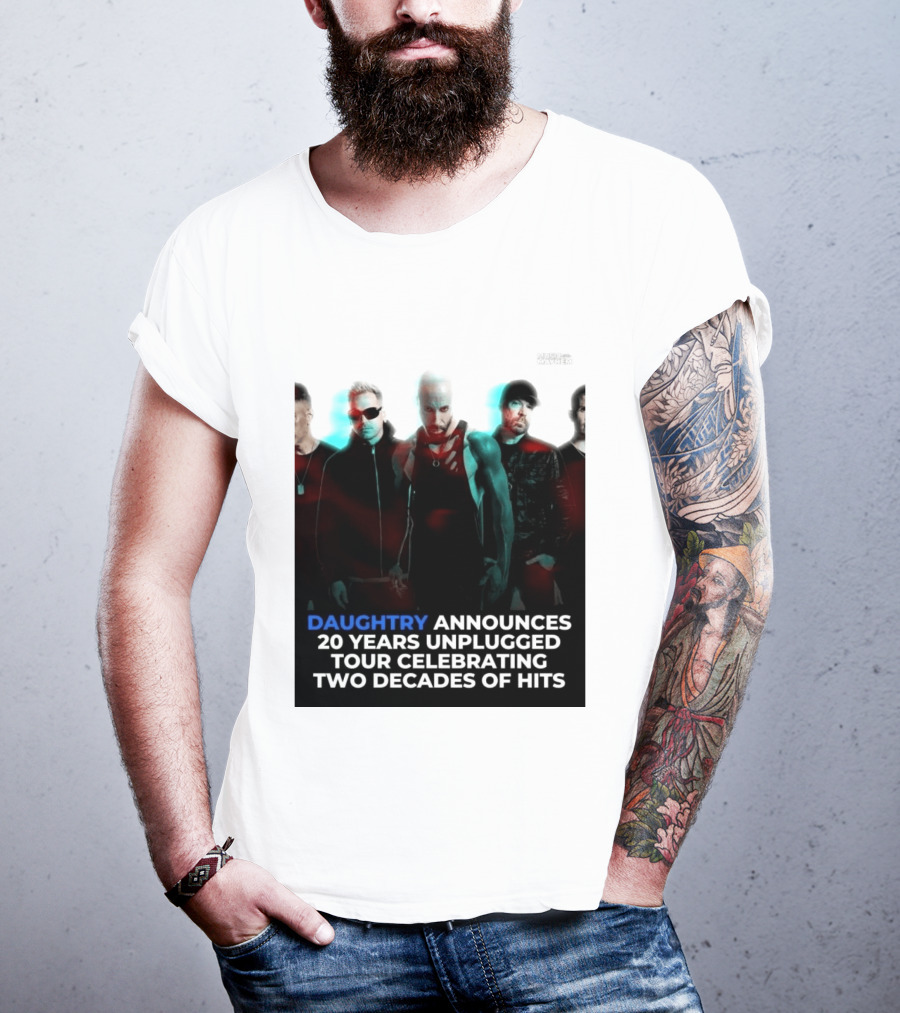 Daughtry Announces 20 Years Unplugged Tour Celebrating Two Decades Of Hits Music Mayhem T-Shirt