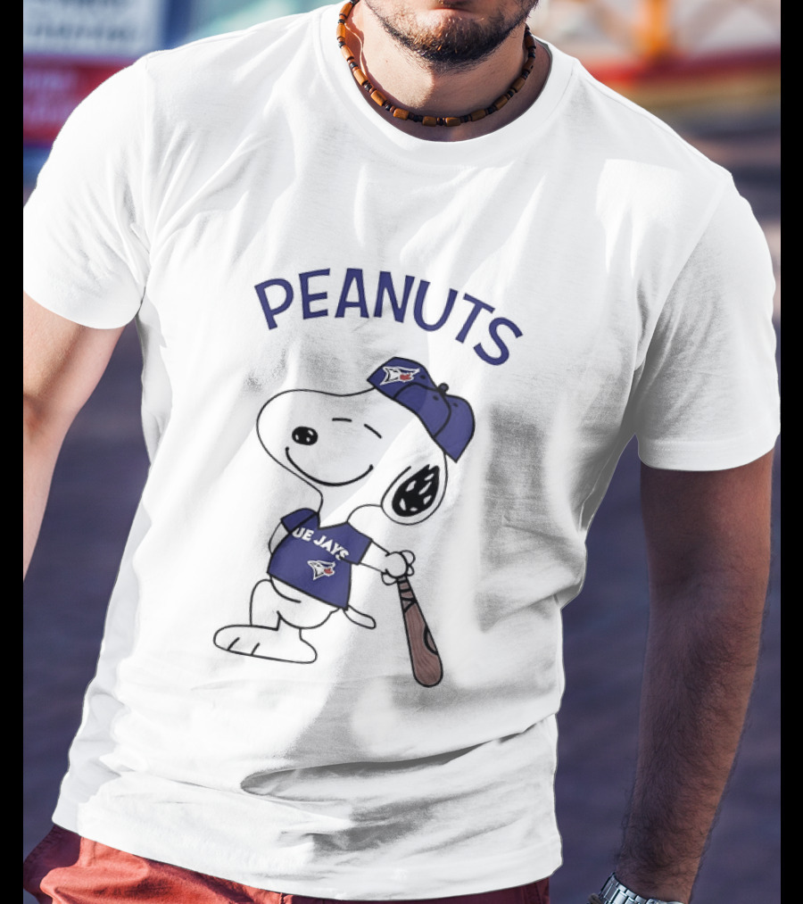 Toronto Blue Jays Peanuts Snoopy Baseball Fan T-Shirt