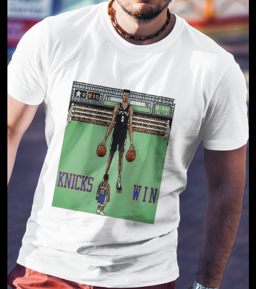 Victor Wembanyama San Antonio Spurs Jalen Brunson New York Knicks Win NBA Game T-Shirt