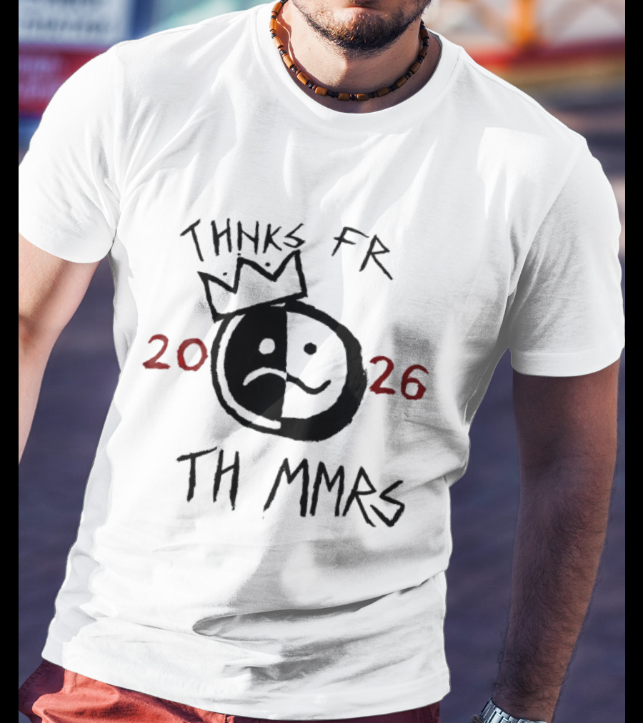 Thnks Fr Th Mmrs 2026 Split Face Crown T-Shirt