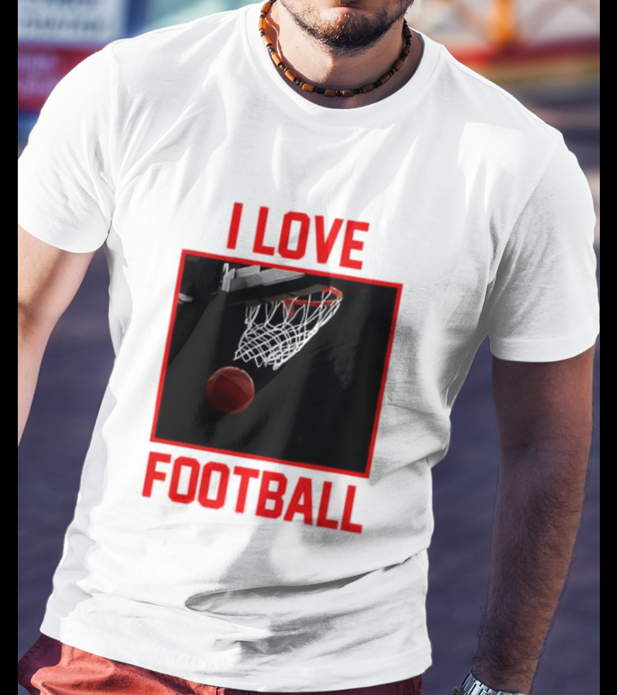 I Love Football Basketball Meme Sports T-Shirt