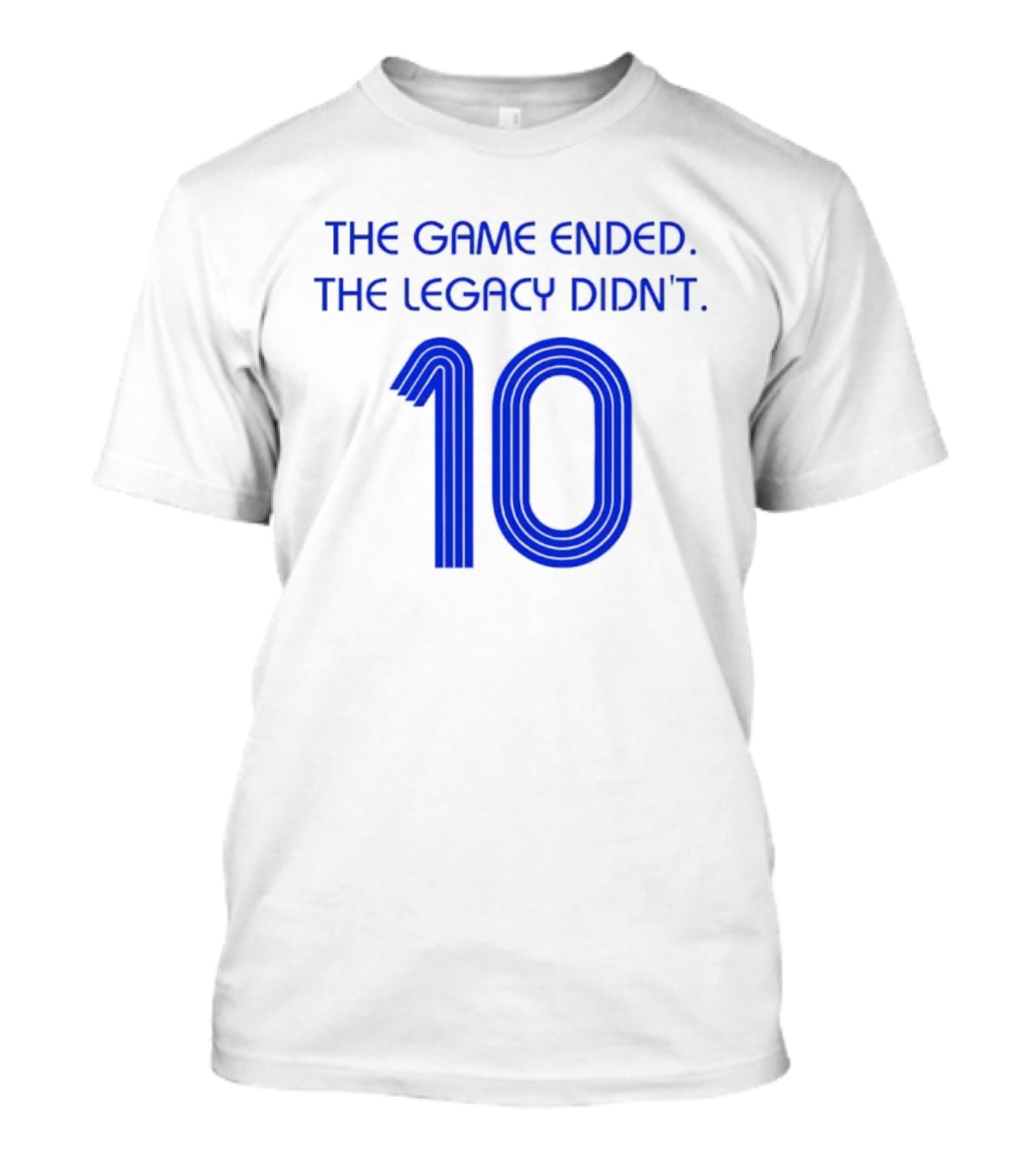 Zinedine Zidane France National Team 10 The Game Ended The Legacy Didn't T-Shirt