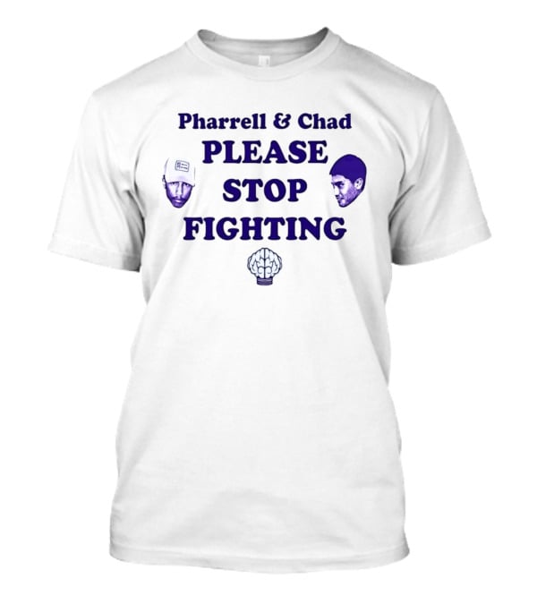 Pharrell & Chad Please Stop Fighting Brain T-Shirt