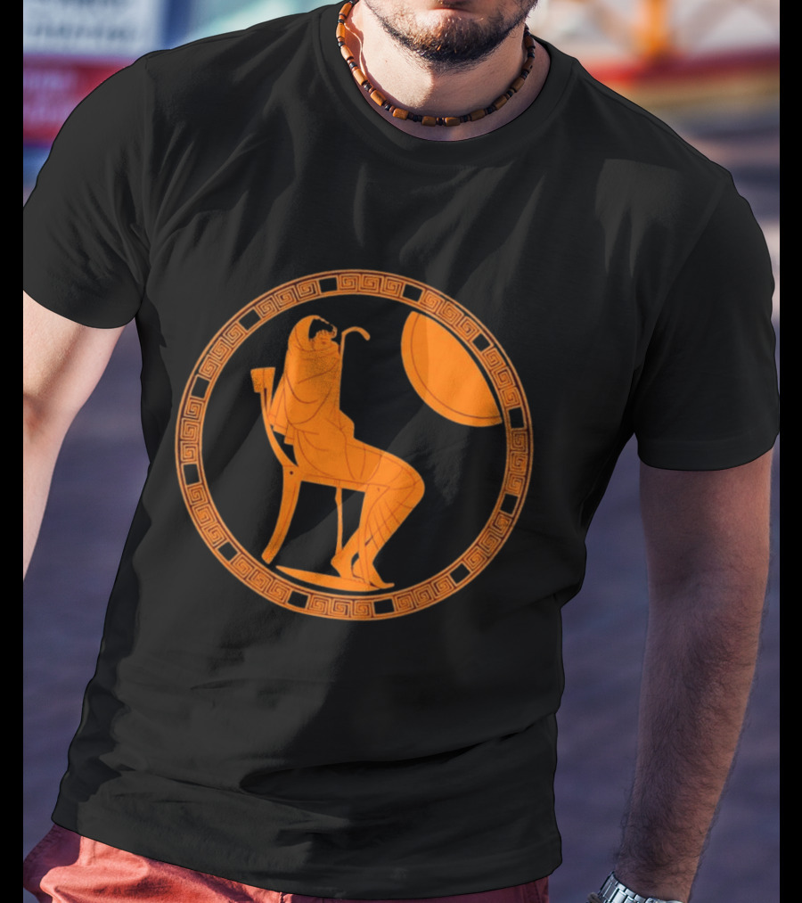 Ancient Greek Achilles Seated Alone In Contemplative Solitude T-Shirt