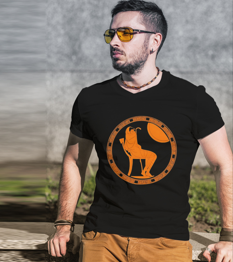 Ancient Greek Achilles Seated Alone In Contemplative Solitude T-Shirt