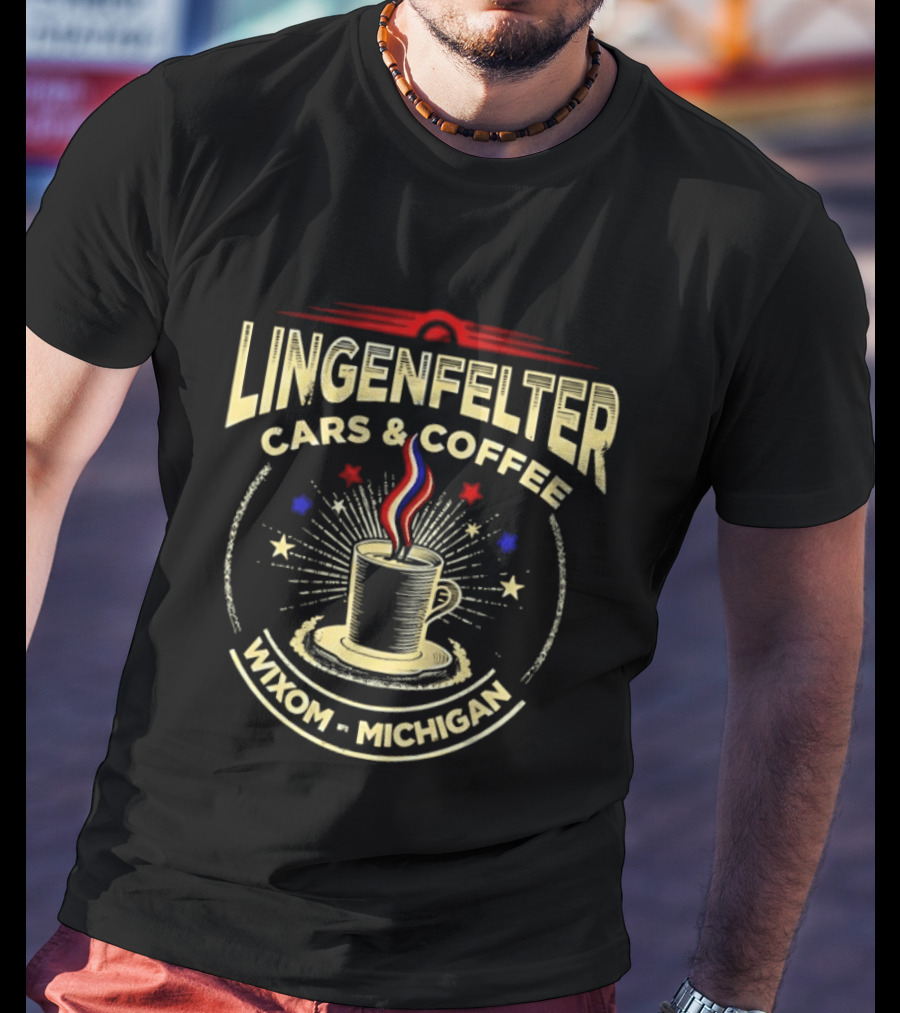 Lingenfelter Cars And Coffee Wixom Michigan Stars T-Shirt