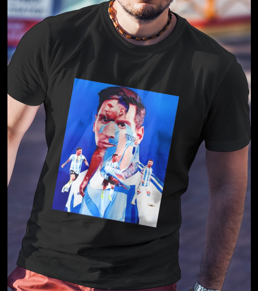 Messi Argentine Footballer Icon In Action T-Shirt
