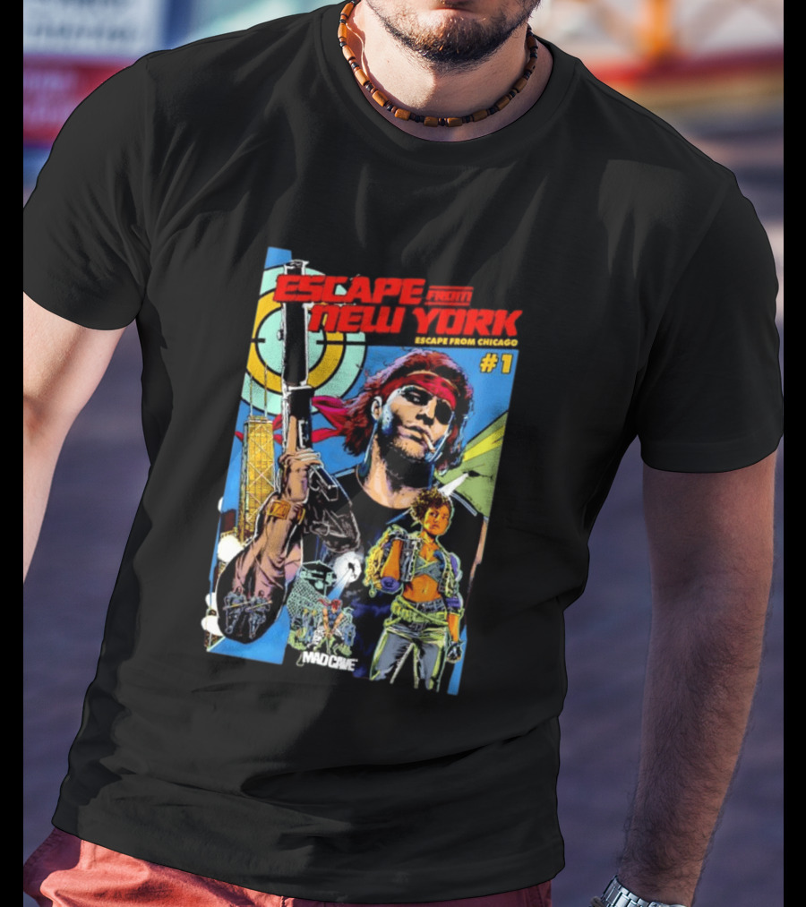 Escape From New York Escape From Chicago Comic Mad Cave Issue #1 T-Shirt