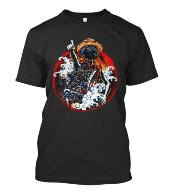 One Piece Monkey D Luffy And Going Merry Adventure Voyage T-Shirt