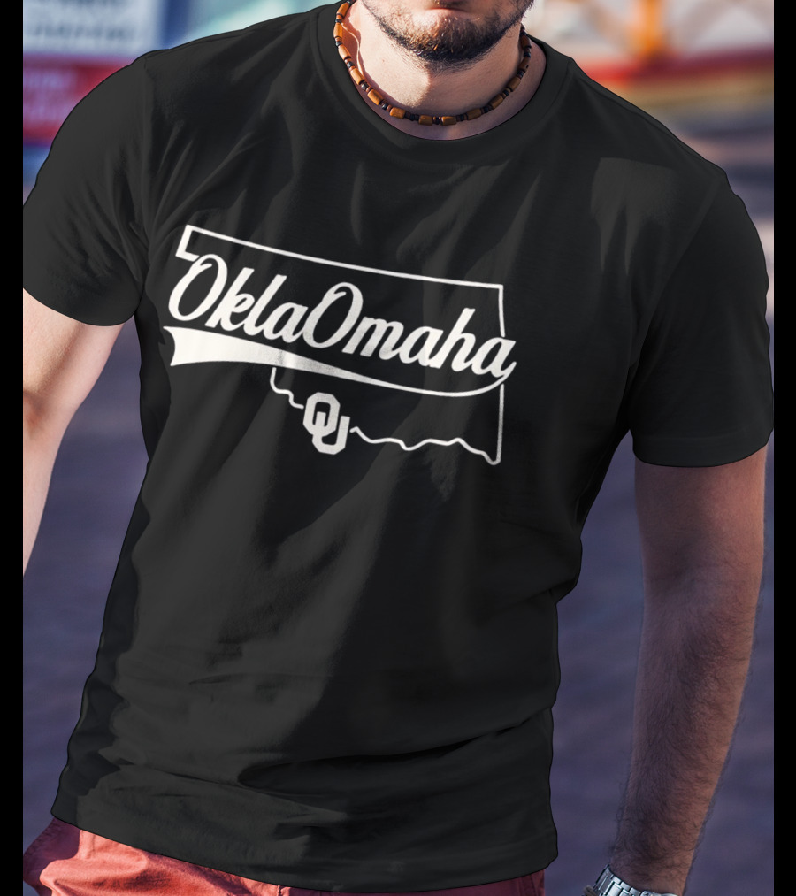 OklaOmaha OU Sooners Oklahoma Map T-Shirt