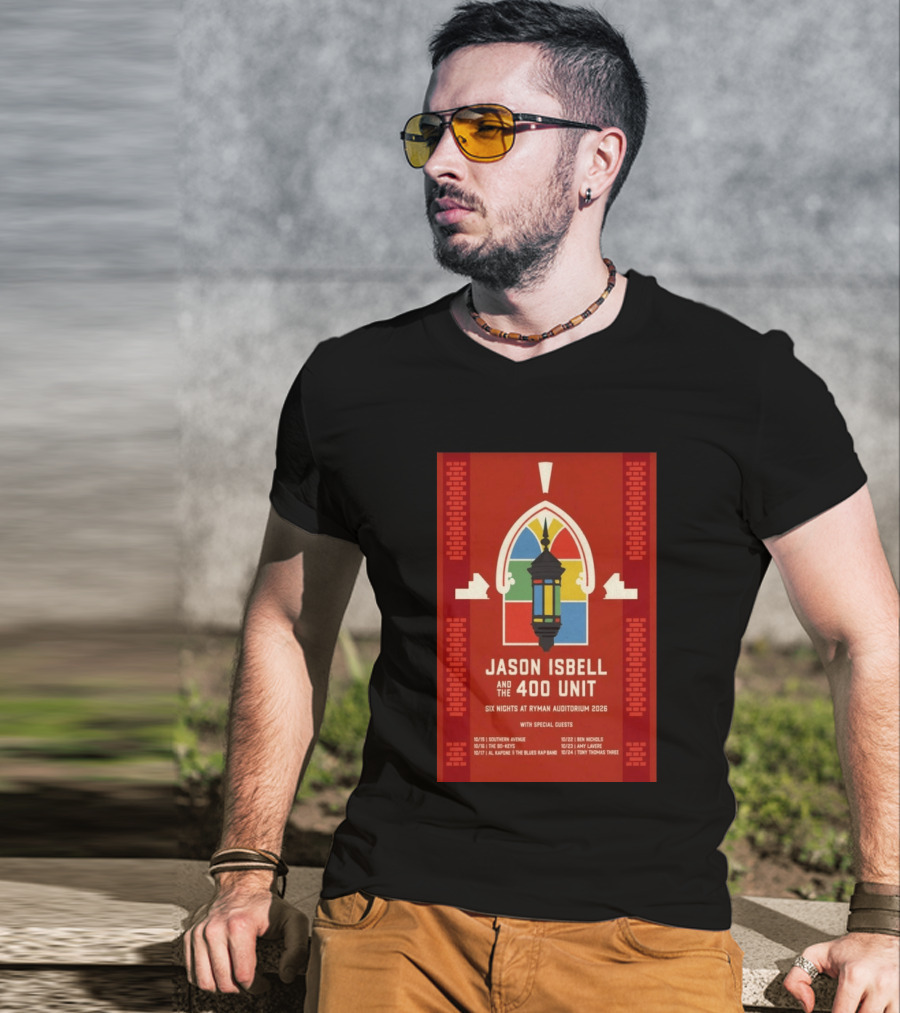 Jason Isbell And The 400 Unit Six Nights Ryman Auditorium 2026 With Special Guests T-Shirt