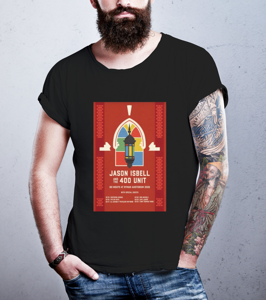 Jason Isbell And The 400 Unit Six Nights Ryman Auditorium 2026 With Special Guests T-Shirt