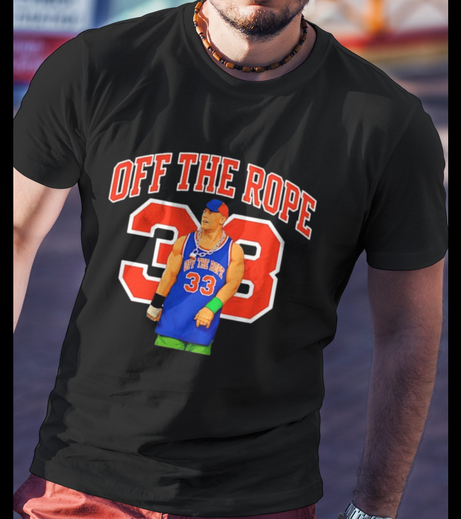 Wrestler Basketball Jersey Off The Rope 33 T-Shirt