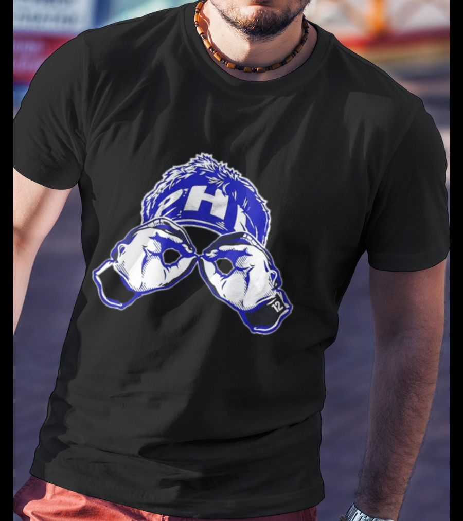 Philadelphia Eagles PHI 12 Hand Gesture Eyeglasses Fan T-Shirt