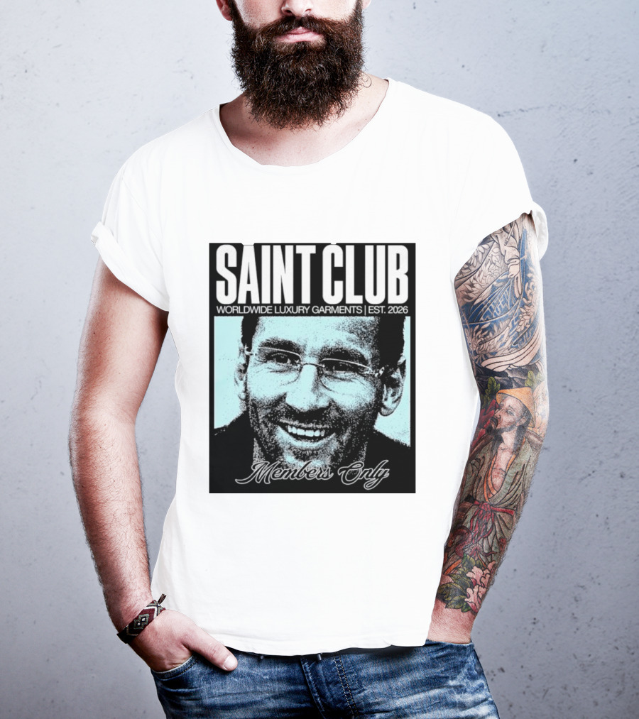 SAINT CLUB Worldwide Luxury Garments Est. 2026 Members Only T-Shirt