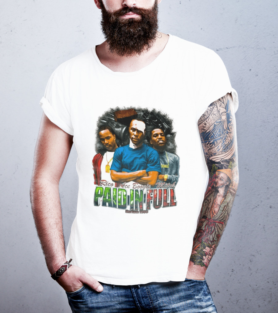 Rico Ace Boogie Mitch Paid In Full Harlem 1986 Iconic Movie T-Shirt