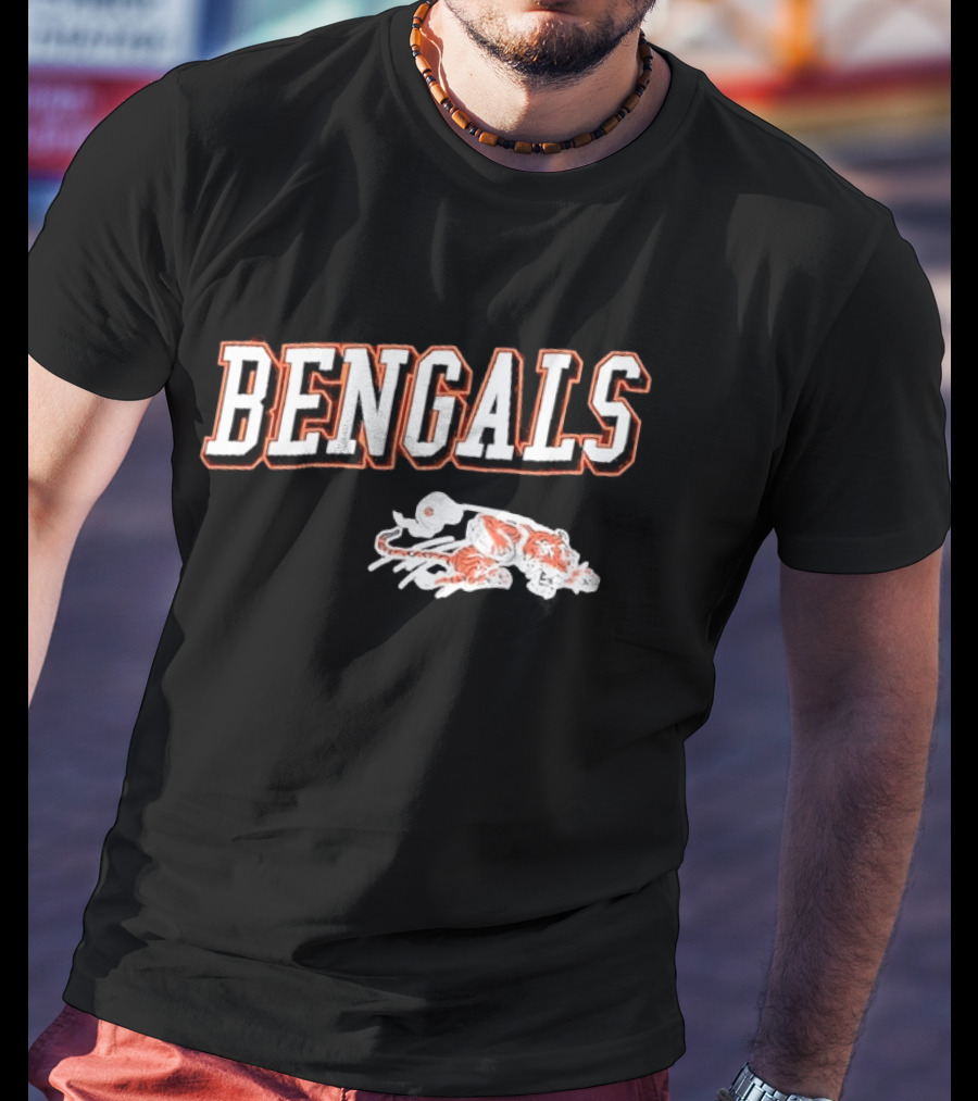 Bengals Cincinnati Black Tiger T-Shirt