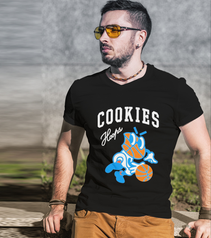 Cookies Hoops Basketball Cartoon Character Streetwear T-Shirt