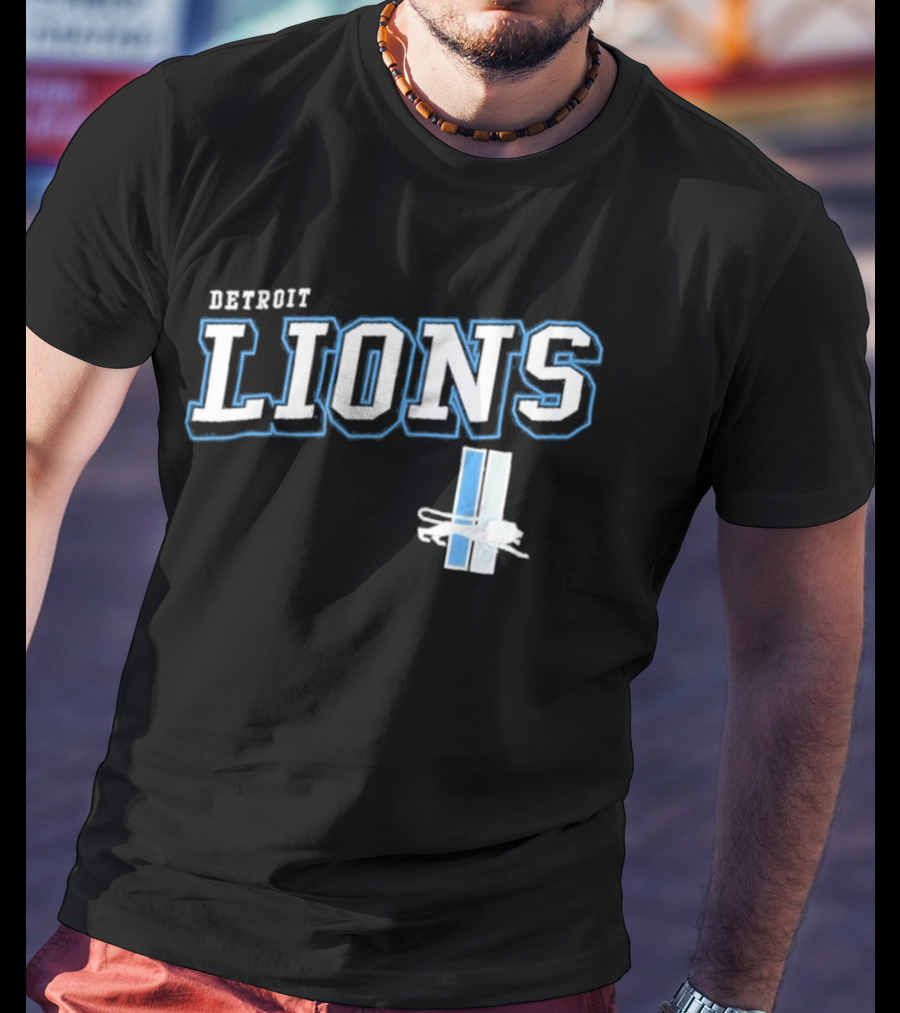 Detroit Lions Black Team Pride T-Shirt