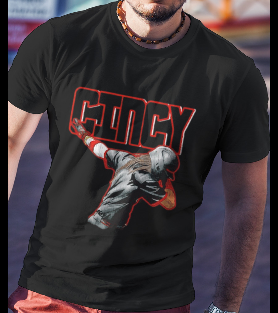 Elly De La Cruz Cincinnati Reds Cincy Dab MLB T-Shirt