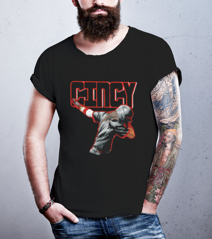 Elly De La Cruz Cincinnati Reds Cincy Dab MLB T-Shirt