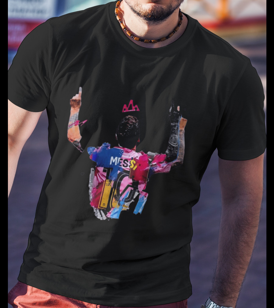 Messi 10 Barcelona Iconic Celebration T-Shirt