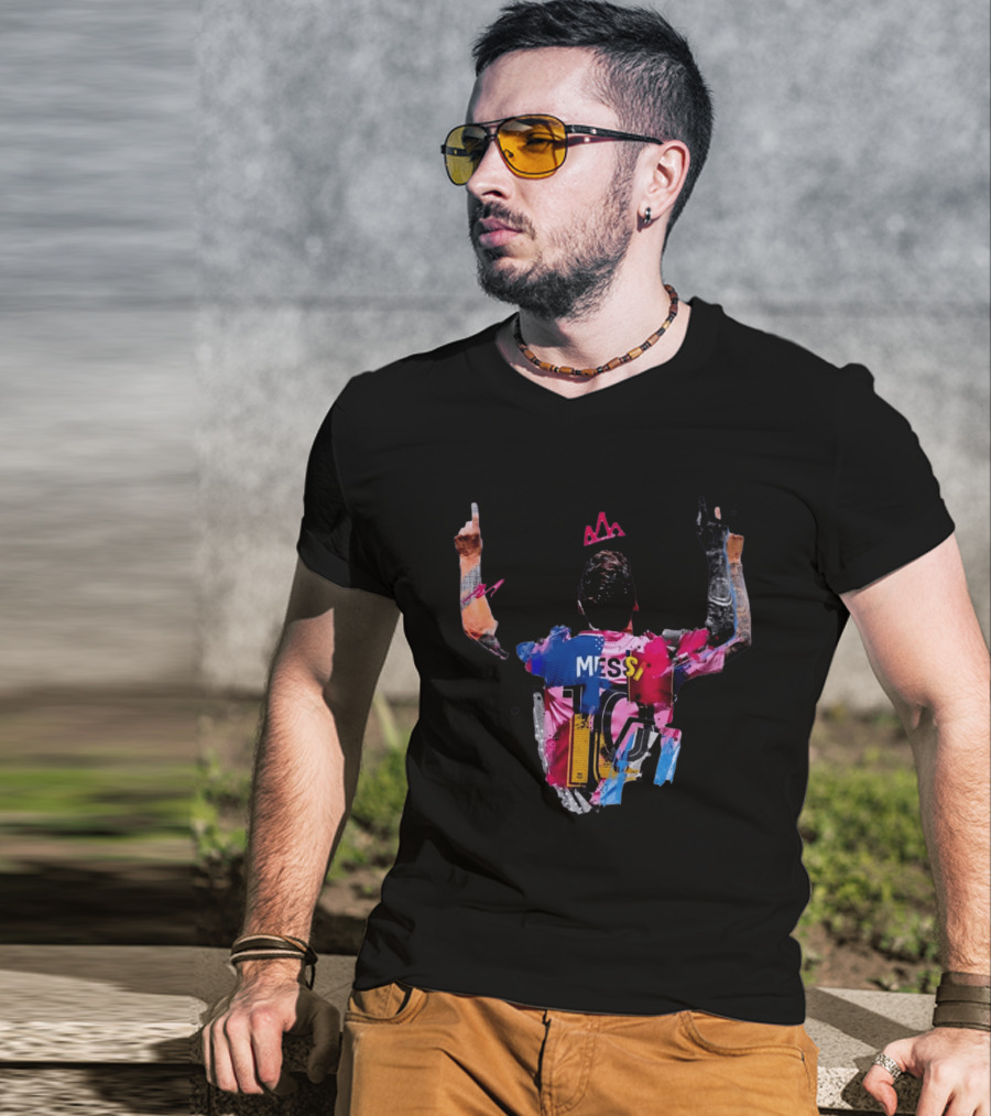 Messi 10 Barcelona Iconic Celebration T-Shirt