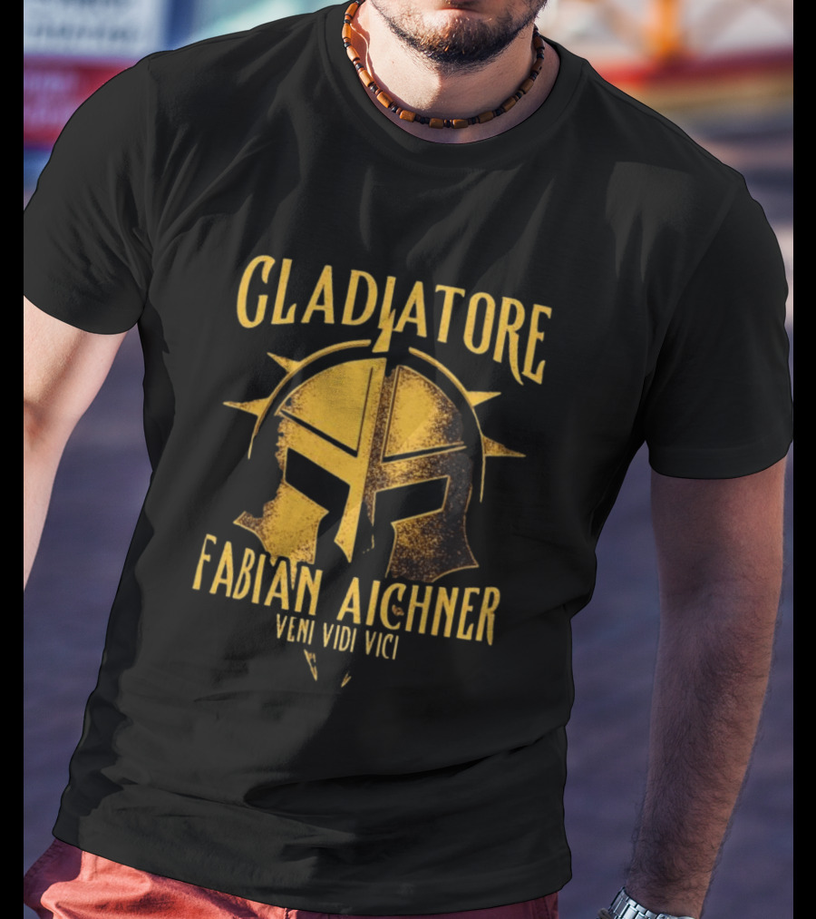 Gladiatore Fabian Aichner Veni Vidi Vici Wrestlers Helmet T-Shirt