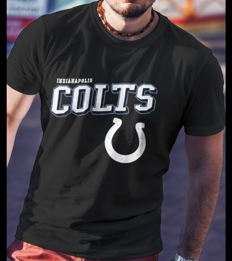 Indianapolis Colts Black Horseshoe T-Shirt