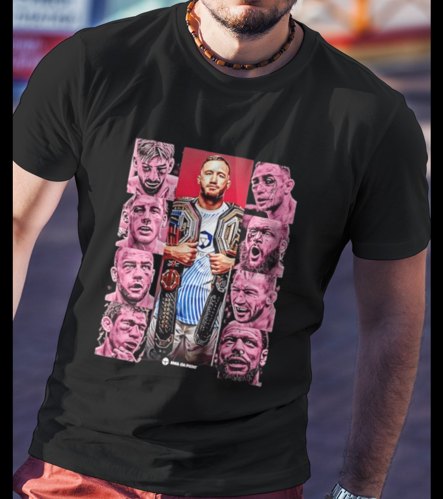 Justin Gaethje MMA On Point UFC Champion T-Shirt