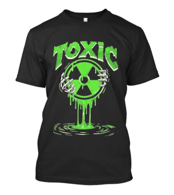Toxic Radioactive Nuclear Hazard Slime Skeleton Hands T-Shirt