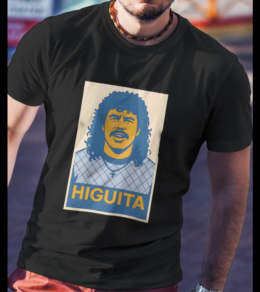 Rene Higuita Hope Graphic Print Vintage Football T-Shirt