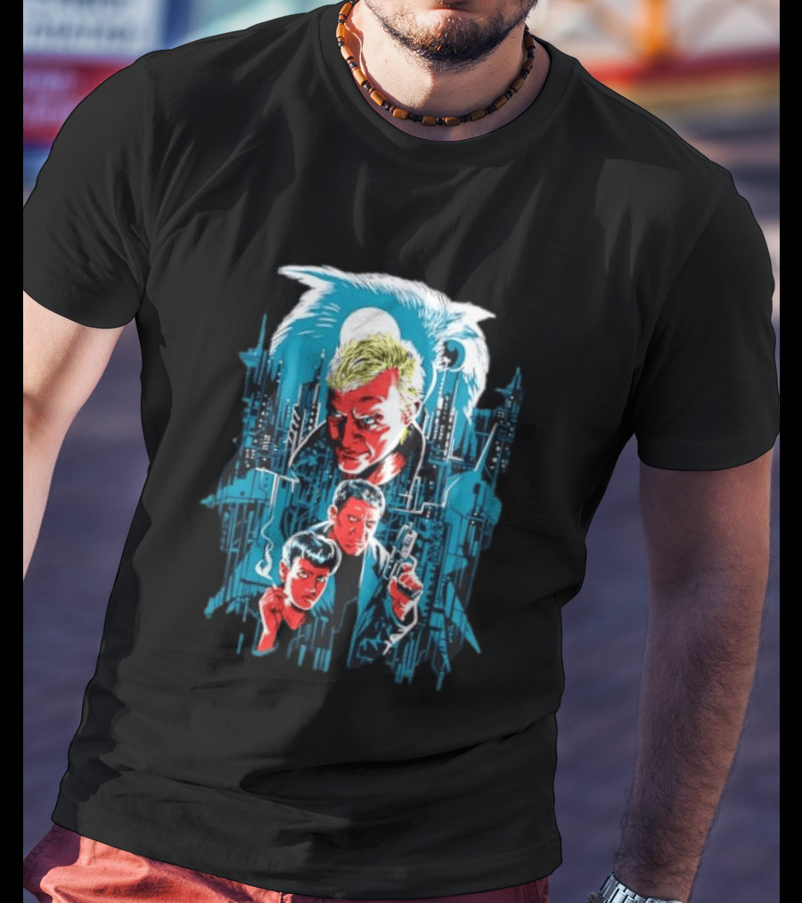 Roy Batty Rick Deckard Rachael Blade Runner Film Noir Sci Fi Classic Movie T-Shirt
