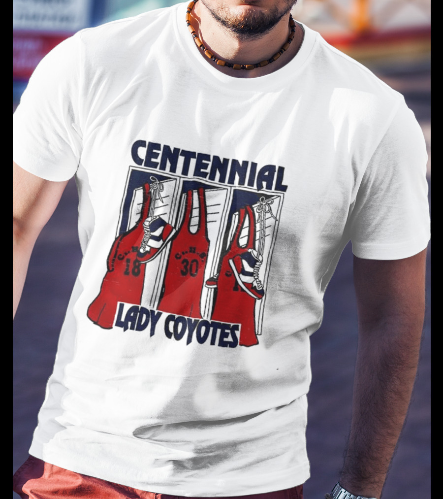 Centennial Lady Coyotes Basketball Team Jerseys With Numbers 18 30 T-Shirt