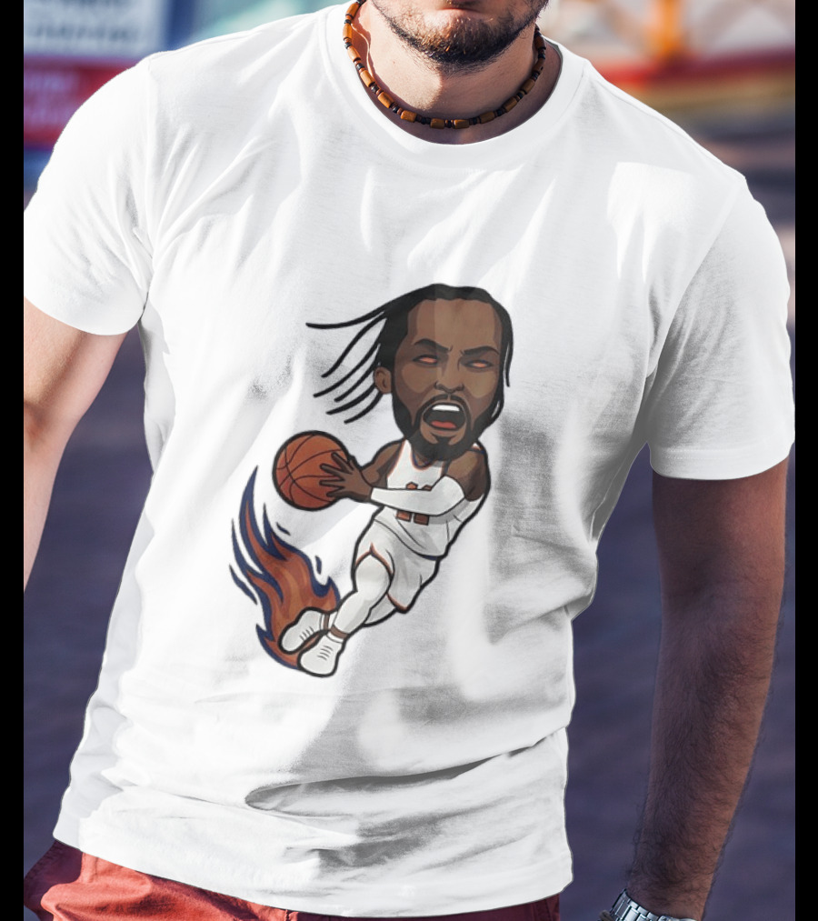 Jalen Brunson Burner New York Knicks Basketball Player Flame T-Shirt