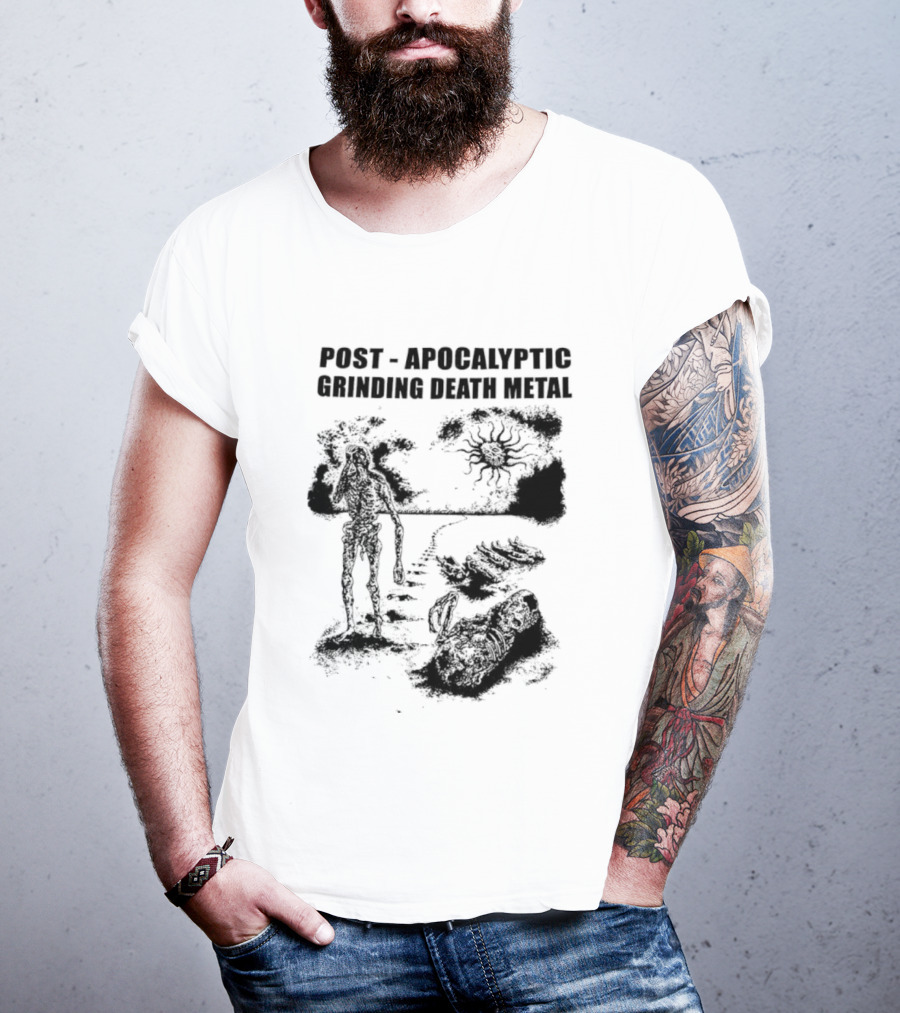Post Apocalyptic Grinding Death Metal Apocalypse Survival Scene T-Shirt