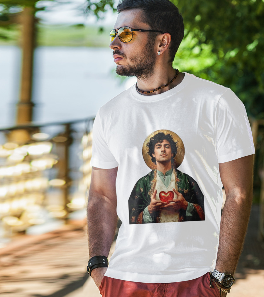 Luigi Mangione Patron Saint Holding Sacred Heart For Health Care Justice T-Shirt