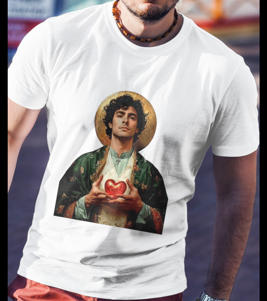 Luigi Mangione Patron Saint Holding Sacred Heart For Health Care Justice T-Shirt