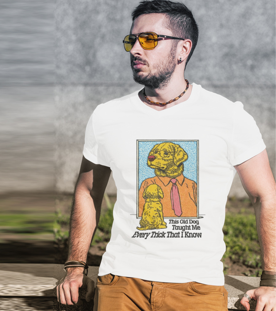 Mac Demarco This Old Dog Taught Me Every Trick That I Know Cartoon Dogs In Mirror T-Shirt
