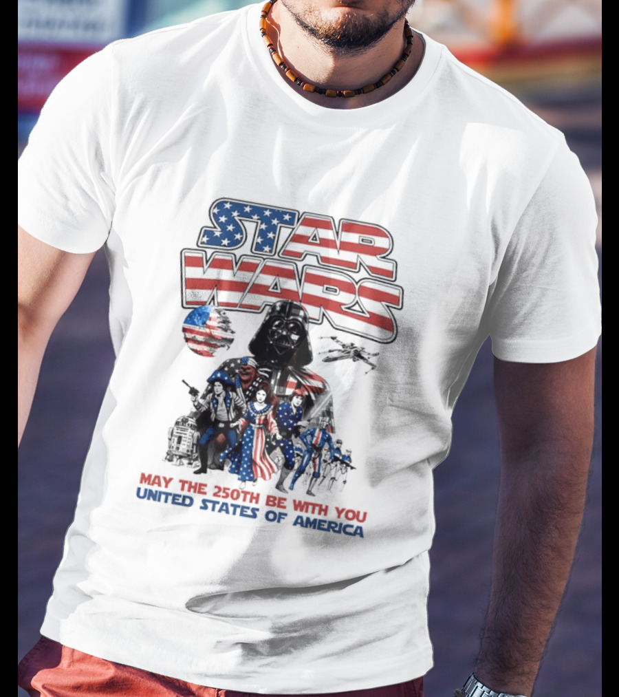 Star Wars May The 250th Be With You United States Of America T-Shirt
