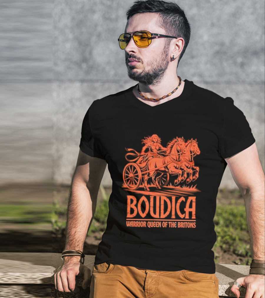 Boudica Warrior Queen Of The Britons Chariot Fighter T-Shirt