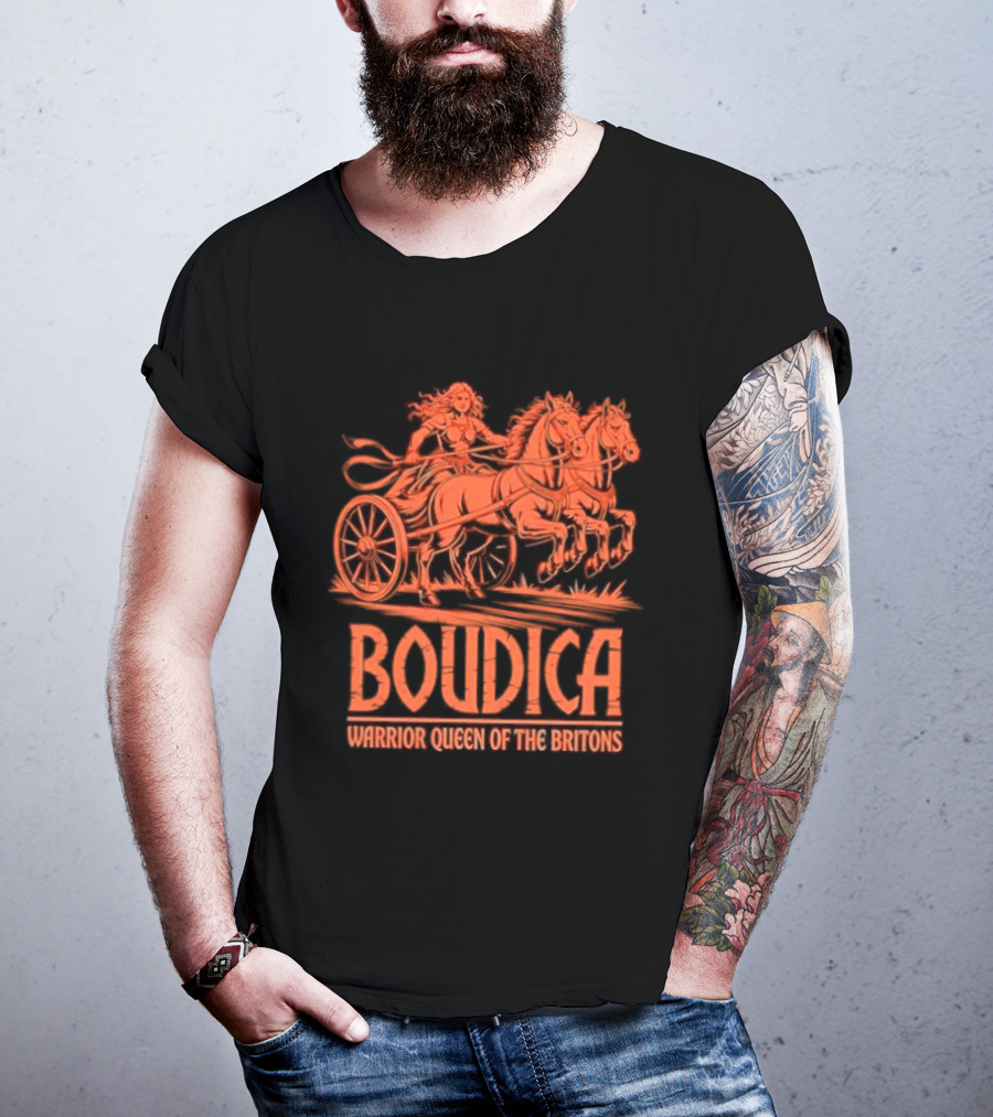 Boudica Warrior Queen Of The Britons Chariot Fighter T-Shirt