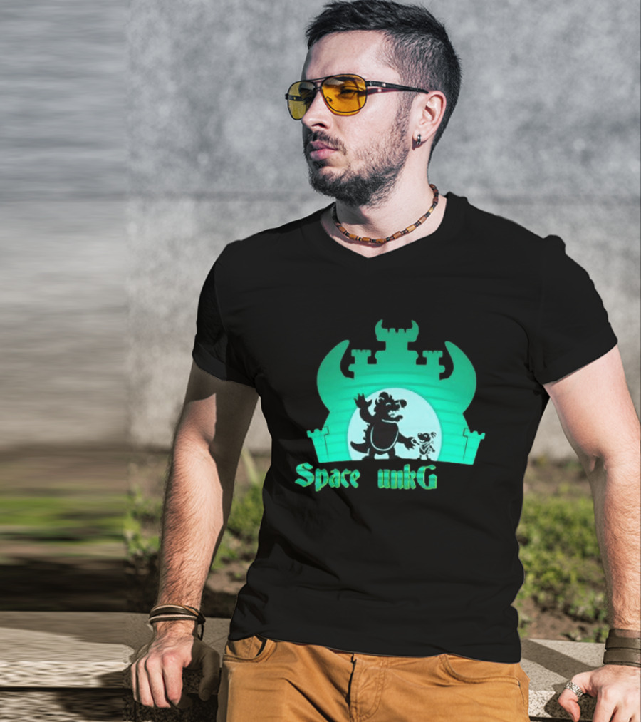 Bowser And Bowser Jr Super Mario Space Junk Galaxy Castle T-Shirt