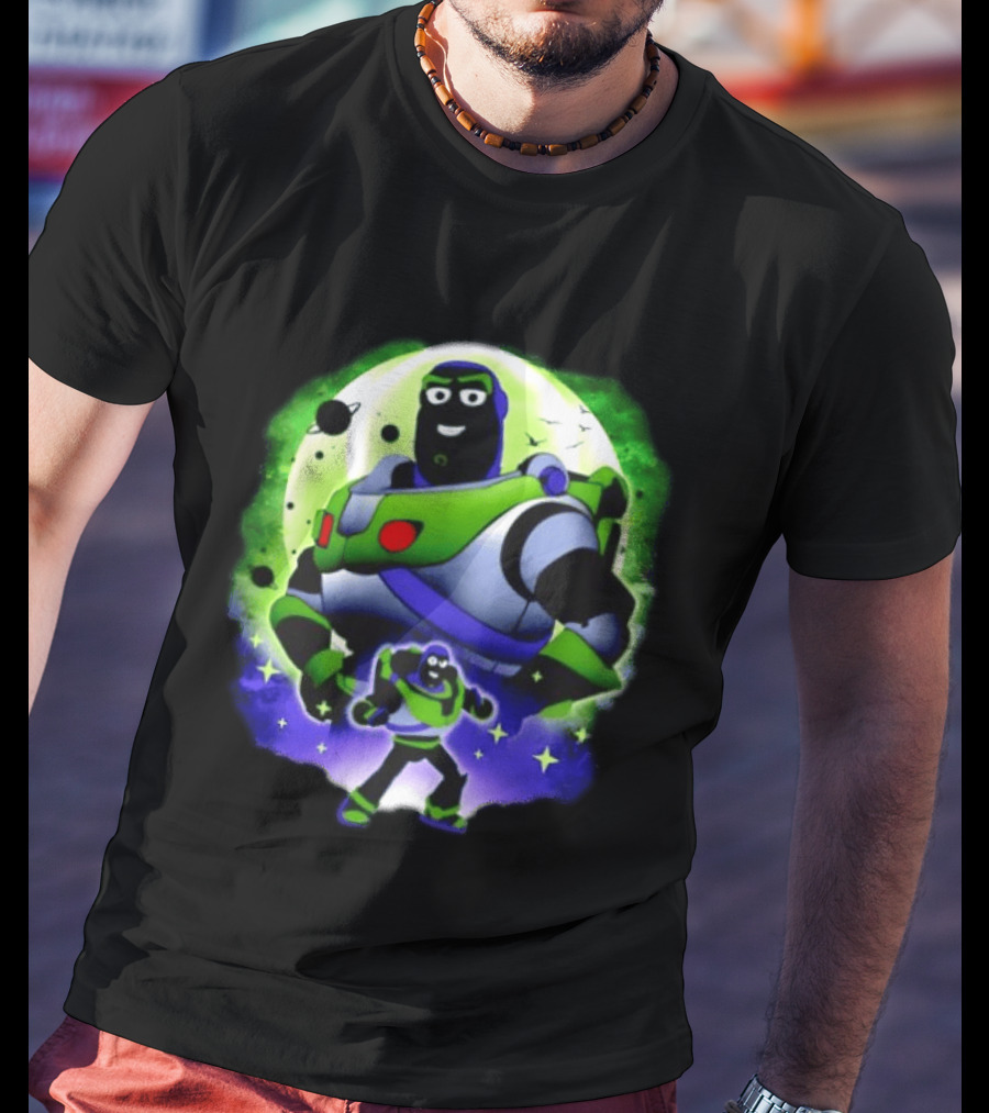 Buzz Lightyear Space Ranger Moon Planetary System Toy Story Galaxy T-Shirt